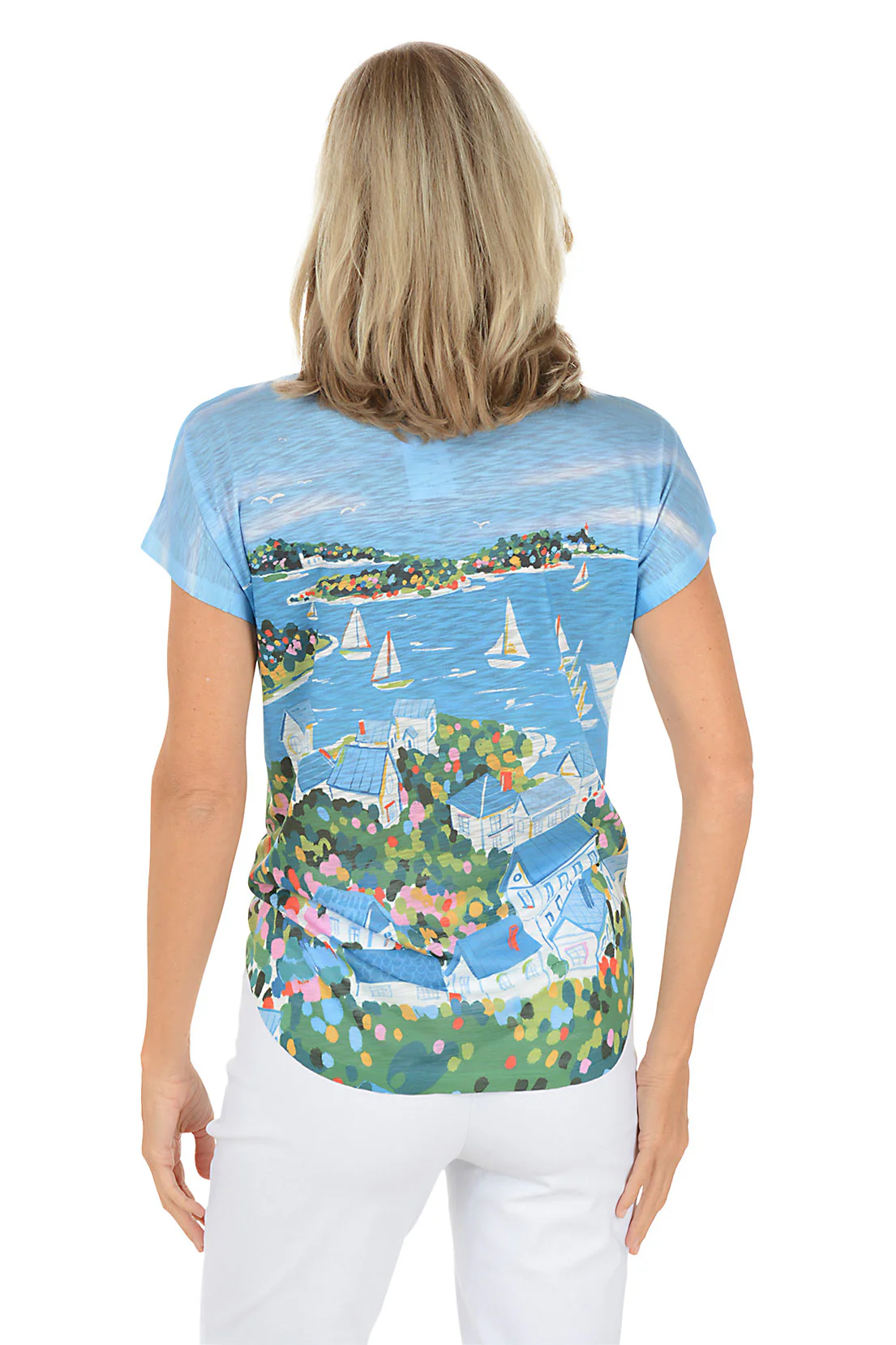 Petite Astoria Slub Knit Short Sleeve Top - Image 3