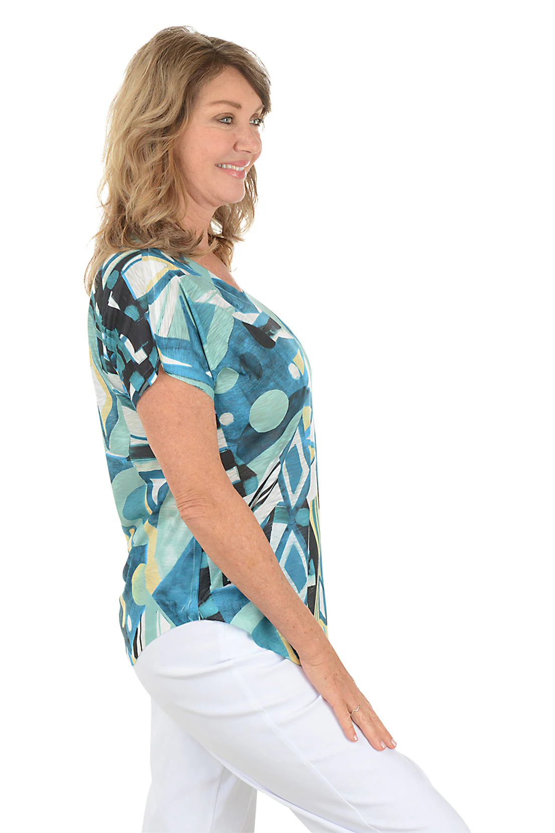 Petite Pinata Slub Knit Short Sleeve Top - Image 3