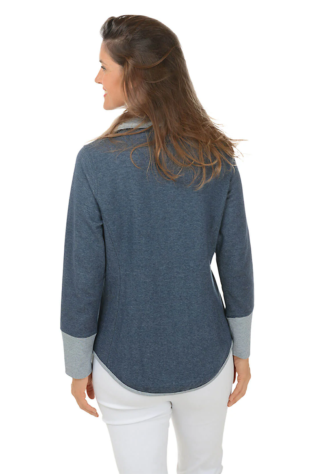 Reversible Striped Zip-Front Jacket - Image 3